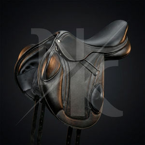 Selle de saut professionnelle à contact étroit, fabriquée à la main en cuir véritable, selle de dressage, produits d'équitation anglaise en provenance d'Inde - Product Image 6