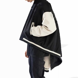 Hot selling new OEM custom <b>leather</b> sleeve letterman baseball embroidered varsity <b>jacket</b> for <b>men</b> at Wholesale Cheap price - Product Image 4