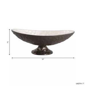 Vase de table en aluminium fait main Luxury Choice Jaffs Exports JE1127, design moderne, 14x7x5 pouces, écologique, résistant à l'eau, décoratif - Product Image 1