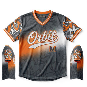 Camisetas de Béisbol Sublimadas Personalizadas al por Mayor, Ropa Deportiva Transpirable de Malla, Equipamiento Deportivo Profesional para Equipos - Product Image 1