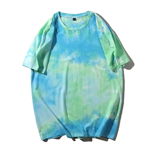 เสื้อยืดผู้ชายคุณภาพสูง ลายมัดย้อม คอกลม แฟชั่นใหม่ สวมใส่สบาย ระบายอากาศได้ดี ไซส์ใหญ่ รับสกรีนโลโก้ ผลิตจากผ้าฝ้าย - Product Image 2
