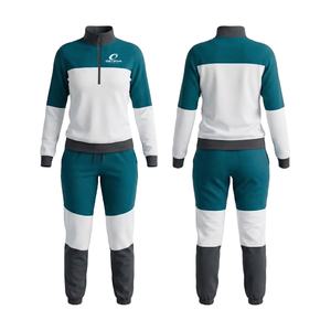 ชุดวอร์มผู้หญิงแบบใหม่ล่าสุด น้ำหนักเบา มีซิป ¼  ระบายอากาศได้ดี ลายเรียบ สำหรับฤดูหนาว - Product Image 1