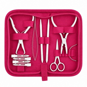 Estuche de Almacenamiento con Cierre para Kit de Extensiones de Cabello 100% Acero Inoxidable, Herramienta Profesional de Calidad de Salón, Ligera, para Herramientas de Cabello - Product Image 6