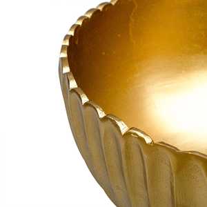 Bol à glace en métal doré, rond et festonné, durable et écologique, pour servir, refroidisseur de vin et de bière pour fêtes, bars, mariages, hôtels et décoration - Product Image 3