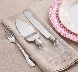 Stainless Steel <b>Cheese</b> <b>Knives</b> And Server <b>Set</b> With Clear Acrylic Handles Ideal For Home Kitchen Use Dining Use And Hotel Use - Product Image 6