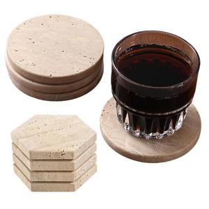 Nordic Ins Stone Natural <b>Marble</b> <b>Coasters</b> Hotel Supplies Coffee Light Luxury Placemats Heat Insulation Mats Wholesale - Product Image 4