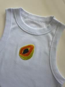 Handmade Cotton Glass Beads Embroidery Craft I Love TS <b>Heart</b> Design <b>T</b>-<b>Shirt</b> - Product Image 2