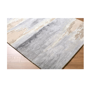 Tapis artisanal élégant en laine et viscose, toucher doux, pour salon moderne, chambre à coucher et espaces commerciaux - Product Image 2