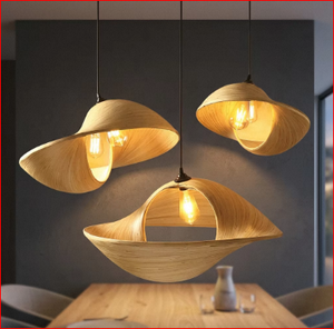 Lampe suspendue en bambou faite à la main, finition naturelle, abat-jour scandinave, taille et couleur personnalisées - Product Image 6