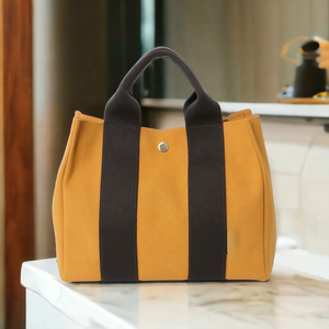 กระเป๋าผ้าแคนวาสออกแบบใหม่กระเป๋าสะพายผ้าใบวินเทจอเนกประสงค์มีกระเป๋าและที่จับออกแบบโลโก้ได้ตามต้องการ - Product Image 6