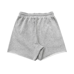 Pantalones Cortos de Felpa Francesa 100% Algodón con Logotipo Serigrafiado, Fabricación en Fábrica 2026, MOQ Bajo, Estilo Urbano para Hombre, con Dobladillo Abierto y Efecto Desgastado - Product Image 2