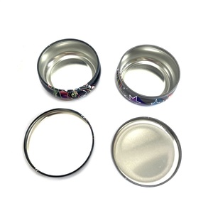 Custom 87x38mm Round <b>Metal</b> Tin <b>Box</b> Small Decorative Storage Container Case for Candle Balm Candy Cosmetic Gift Packaging - Product Image 3