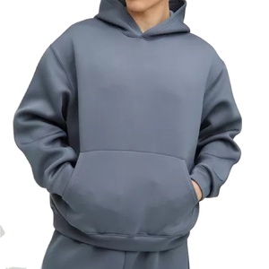 New Arrival Pullover Custom 100% Cotton <b>Plain</b> <b>Tracksuit</b> Men Oversized Hoodies and Sweatpants Set <b>tracksuit</b> for man, 100% cotton - Product Image 3