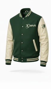 Blouson de style américain professionnel en tissu polaire avec manches contrastantes, vêtement d'extérieur tendance, blouson universitaire professionnel - Product Image 6