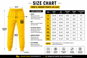 Custom <b>Men's</b> Yellow Cotton Sweatpants <b>Elastic</b> <b>Waist</b> Drawstring Casual Joggers Leg Letter Print Autumn Wear <b>Men's</b> Pants & <b>Trouser</b> - Product Image 6