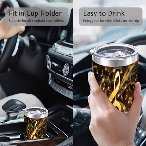 Stainless Steel Tumbler 20oz Vacuum Insulated <b>Reusable</b> <b>Cup</b> For Home Daily Use - Product Image 4