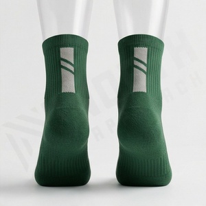 Green Ankle <b>Socks</b> for <b>Running</b> Breathable Polyester Spandex Knitted Sport <b>Socks</b> Summer Adult Size Standard - Product Image 2