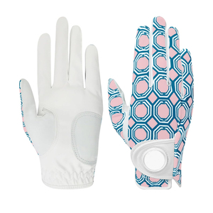 2026 Women's Premium Sheepskin Golf <b>Gloves</b> Left Hand All Weather Non Slip Custom Logo OEM Breathable Sports Golf <b>Glove</b> - Product Image 6
