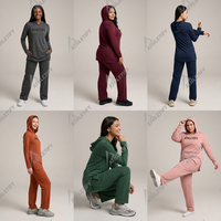 Ensemble tunique à capuche et pantalon personnalisé pour femmes, compatible hijab, vêtements de sport, survêtement, vente en gros, fournisseur d'usine, OEM