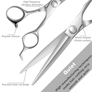Ciseaux de coiffure professionnels en acier inoxydable 440C, lame tranchante, pour droitiers, manche moyen, outil de coupe de cheveux pour salon - Product Image 3