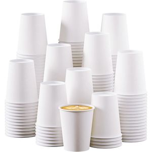 Confezione da 270 Bicchieri di Carta Monouso Bianchi per Caffè Caldo e Feste - Product Image 2