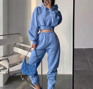 Custom 2-Piece Joggers Pants Set Fall and Winter Hoodie Sweat Suits - Product Image 1