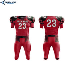 Short Sleeves Spandex/Polyester Moisture-Wicking UPF 50+ Custom Team Names All Seasons American Football Uniform - Product Image 3