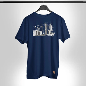 Men's Regular Fit 100% Cotton <b>T</b>-<b>Shirt</b> Front Logo O-Neck Casual Solid Jersey Knit <b>Silk</b> Screen Printed Breathable Quick Dry - Product Image 5