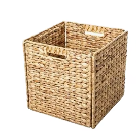 Multifunction Foldable Eco-Friendly <b>Water</b> <b>Hyacinth</b> Rectangle Modern Medium Storage <b>Baskets</b> - Product Image 3