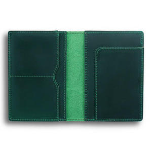 Cartera de Viaje Personalizada al por Mayor, Tarjetero de Bolsillo, Estuche para Pasaporte, Porta Tarjetas de Cuero Genuino - Product Image 5