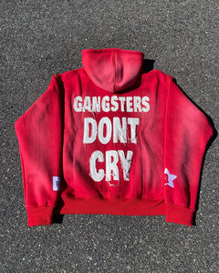 Vente en gros usine – Nouveaux sweats à capuche déchirés pour hommes, en molleton d'hiver, mélange de coton, personnalisables, de haute qualité, style athlétique et basiques - Product Image 3