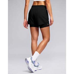 กางเกงวิ่งขาสั้นเอวสูงสำหรับผู้หญิง กระชับสะโพก ระบายอากาศได้ดี ไร้ตะเข็บ ทรงเข้ารูป - Product Image 1