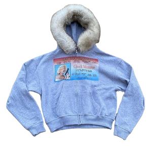 Sudaderas con capucha con estampado de pantalla Chaquetas Fabricante Logotipo personalizado 440 GSM Algodón pesado French Terry Zip Up Fur Sudadera con capucha unisex para hombres - Product Image 1