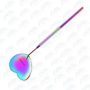 Miroir cosmétique pour extensions de cils en forme de cœur, miroir d'inspection des cils incliné toutes couleurs, style dentaire professionnel - Product Image 5