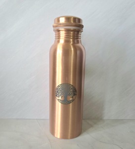 Everyday Vintage Copper Water <b>Bottle</b> <b>1L</b> Large Capacity Eco-Friendly Leak Proof Home Use Healthy Hydration - Product Image 4