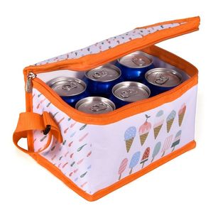 Wholesale <b>Custom</b> Printed Thermal Eco-Friendly Letter Pattern Portable Waterproof <b>Insulated</b> Non-Woven Handled Ice Lunch - Product Image 4
