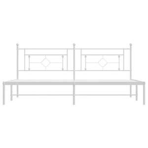 Base de Cama Doble de Acero con Recubrimiento en Polvo Blanco, Categoría de Productos de Camas Metálicas - Product Image 5