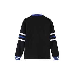 Cardigan en polaire noir Zeta Phi Beta avec broderie chenille, vêtement de sororité grecque, unisexe, coton premium, boutonné - Product Image 2