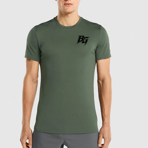 T-shirts de sport pour hommes en maille de qualité supérieure à séchage rapide, avec matière extensible dans quatre directions et sensation légère - Product Image 1