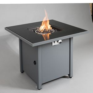 25\" H X 30\" W Steel Outdoor <b>Fire</b> <b>Pit</b> <b>Table</b> with Lid Durable <b>Fire</b> <b>Pits</b> for Outdoor Use - Product Image 2