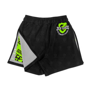 Shorts de combat MMA 2-en-1 personnalisés par sublimation avec doublure de compression intégrée, légers, respirants, pour grappling et No-Gi - Product Image 2