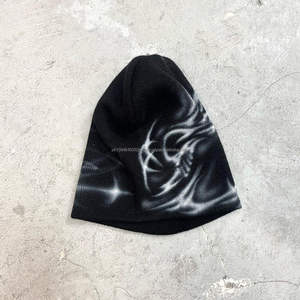 Fabrication de haute qualité personnalisé Vintage jeunesse à la mode Y2k hommes femmes Jacquard hiver caractère imprimé tricoté bonnet chapeaux - Product Image 4