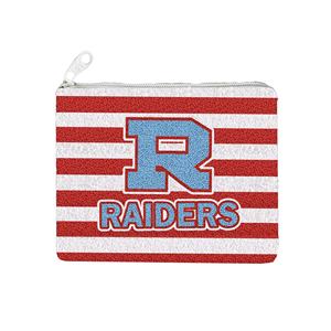 RAIDERS Crystal Craft - Bolsitas para Monedas Hechas a Mano Personalizadas al por Mayor para el Día del Partido, con Cuentas de Semillas y Bordado de Fútbol - Product Image 1