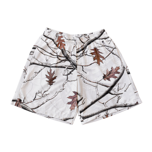 Custom Made 7 Inch Inseam Sublimated Polyester Graphic Print S-5XL <b>Tree</b> Camo Mesh Shorts for Mens Gym Workout Shorts - Product Image 4