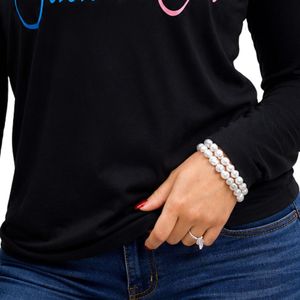 Haut à col en V noir à manches longues, chemise décontractée pour femmes, style streetwear, vêtements confortables pour tous les jours - Product Image 6