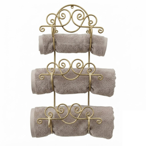 Support mural métallique industriel noir thermolaqué à 6 niveaux pour serviettes enroulées – Vente en gros - Product Image 6