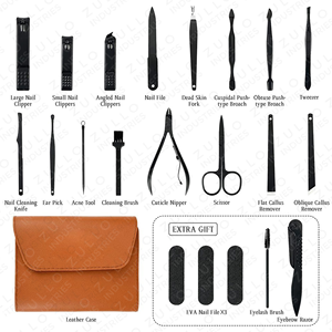Wholesale Nail Care Grooming Kit Stainless Steel Manicure <b>Pedicure</b> <b>Set</b> with Travel Case Private Label OEM - Product Image 3