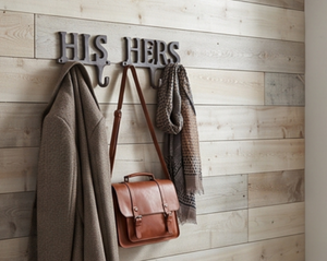 Ganchos Metálicos de Pared Premium con Diseño de Letras para Almacenamiento de Ropa, Estilo Vintage, 2 Ganchos, Resistentes al Óxido - Product Image 5