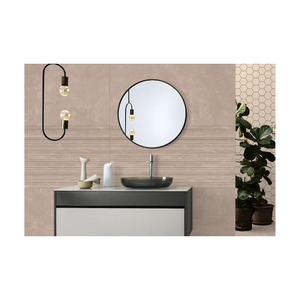 Azulejos de Porcelana Modernos para Piso y Pared, Imitación de Piedra Marrón Mate, 600x1200mm, con Instalación Adhesiva - Product Image 2