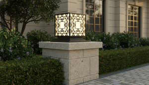 Outdoor/Wall/Villa/Garde 1-Year steel/inox 3500K (Warm White) Gate pillar light Viet Nam CM Decor AC 220V( ± 10%) Flush Mount - Product Image 4